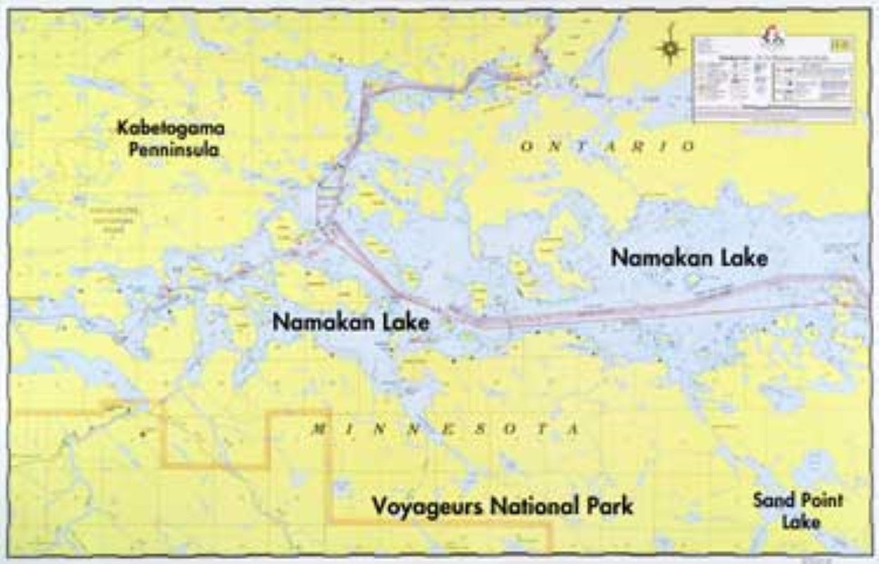 E-20: NAMAKAN LAKE WALL MAP