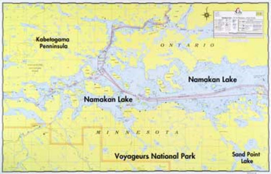 E-20: NAMAKAN LAKE WALL MAP