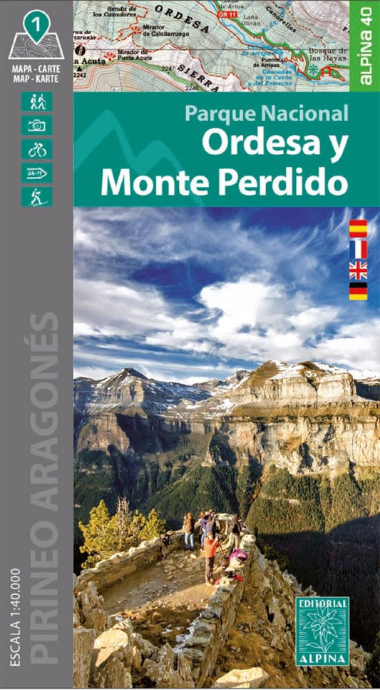 Parque Nacional de Ordesa y Monte Perdido Outdoor Recreation Map