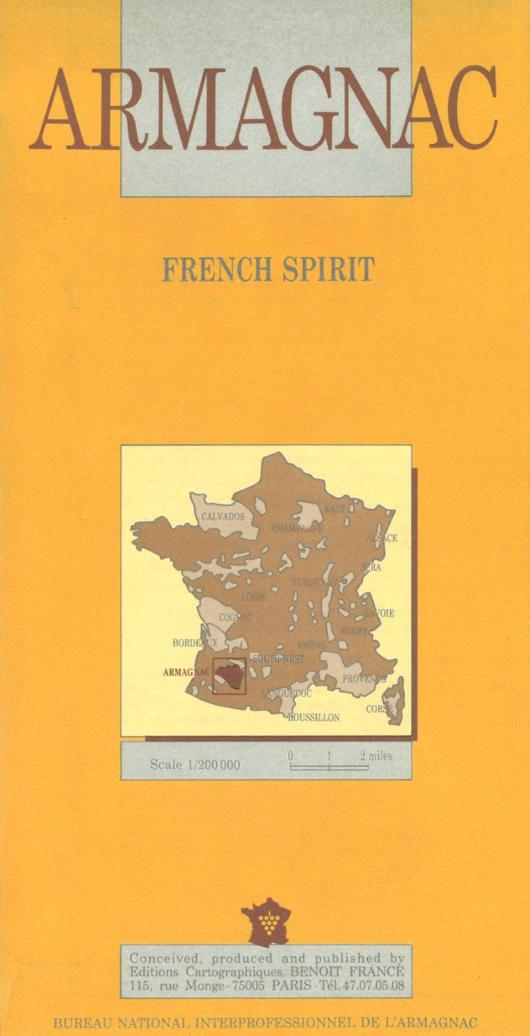 Armagnac, French Spirits Map