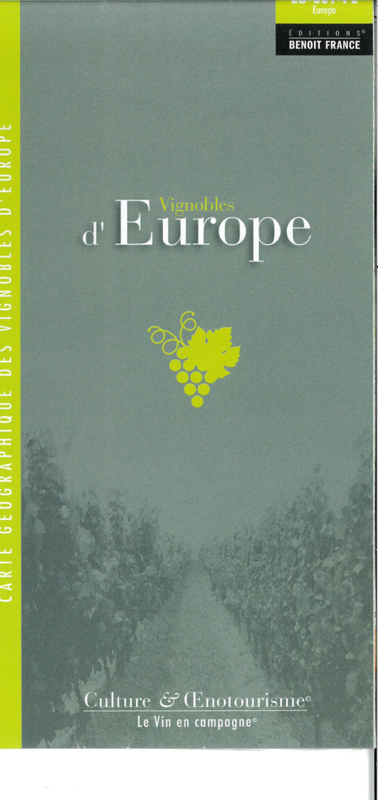 Wine Map of Europe - Vignobles d' Europe