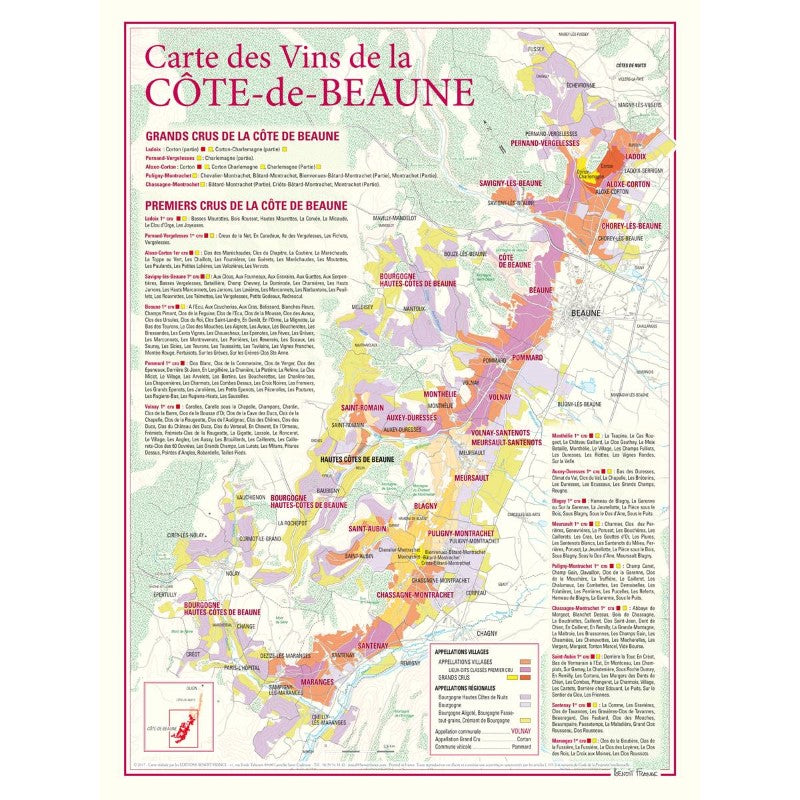 Cote de Beaune wine poster
