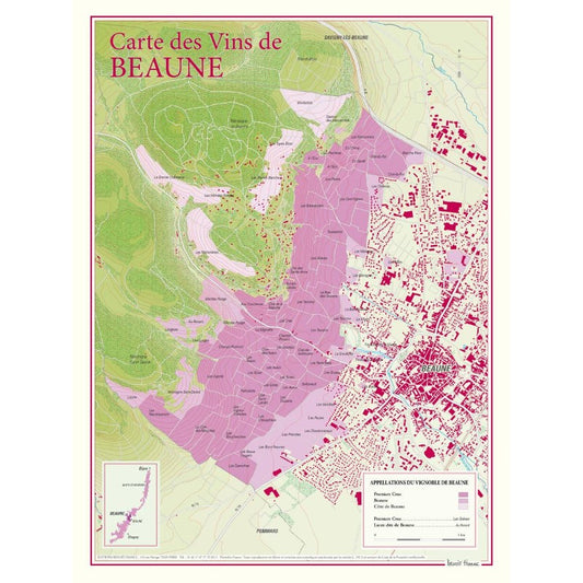 Cote de Beaune wine poster