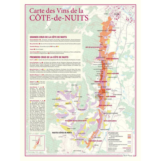 Cote de Nuits wine poster