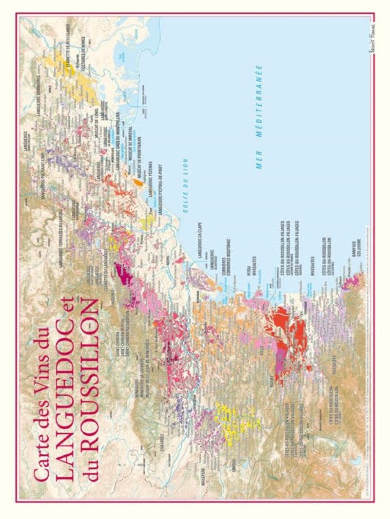 Languedoc-Roussillon wine poster