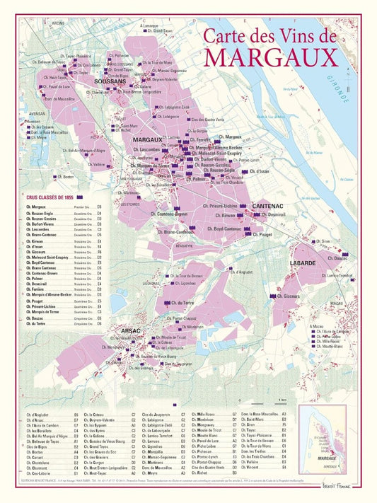 Margaux wine poster