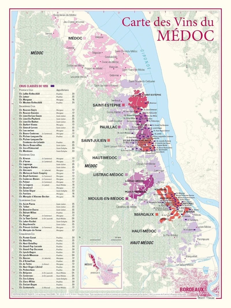 Medoc wine poster