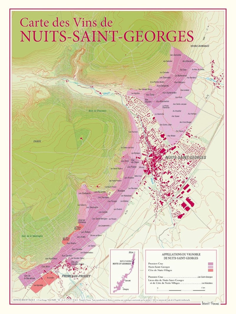 Nuits-Saint-Georges wine poster