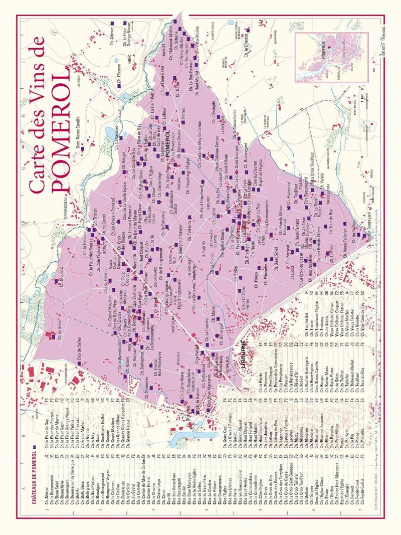 Pomerol wine poster