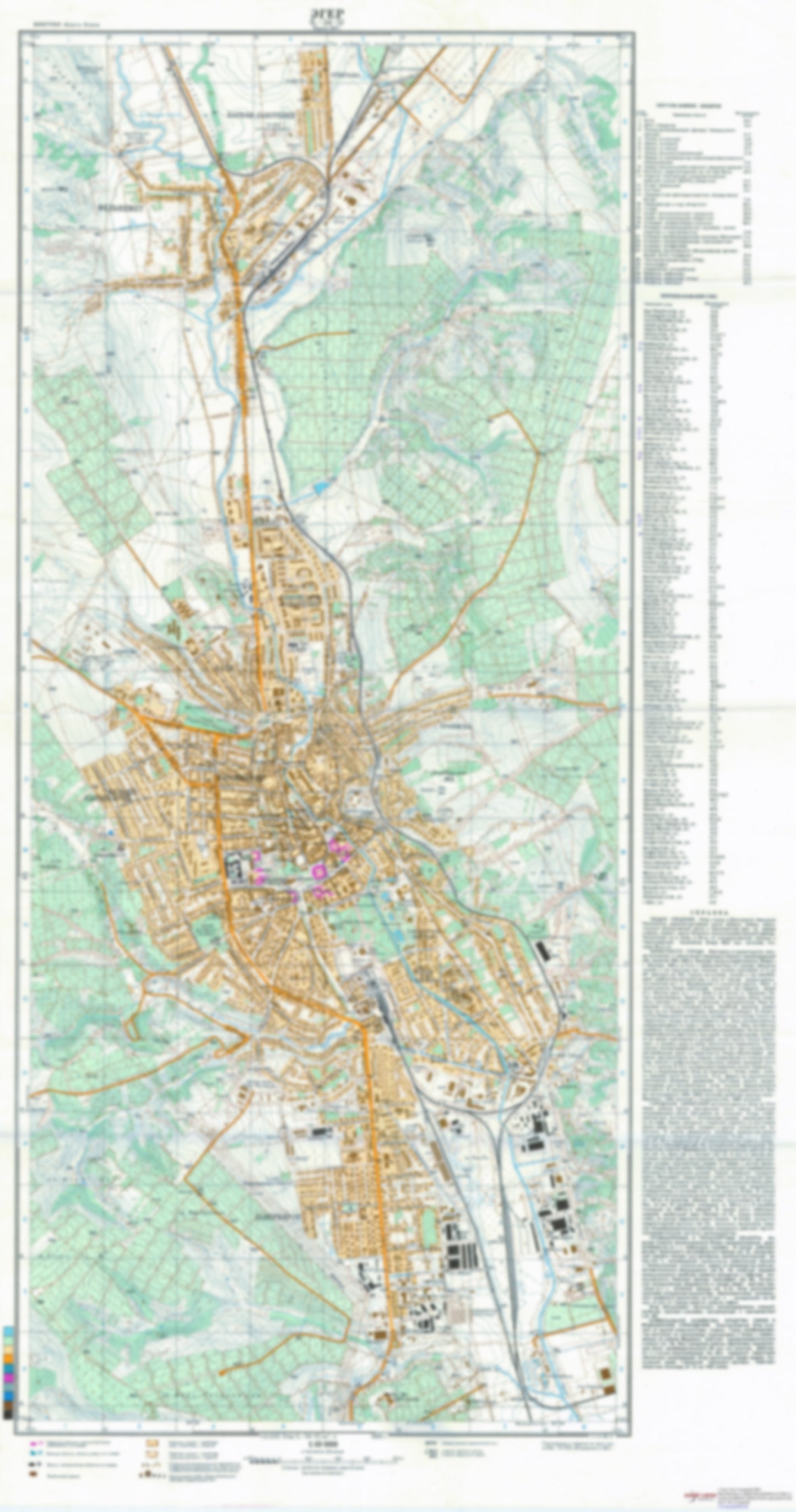 Eger (Hungary) - Soviet Military City Plans