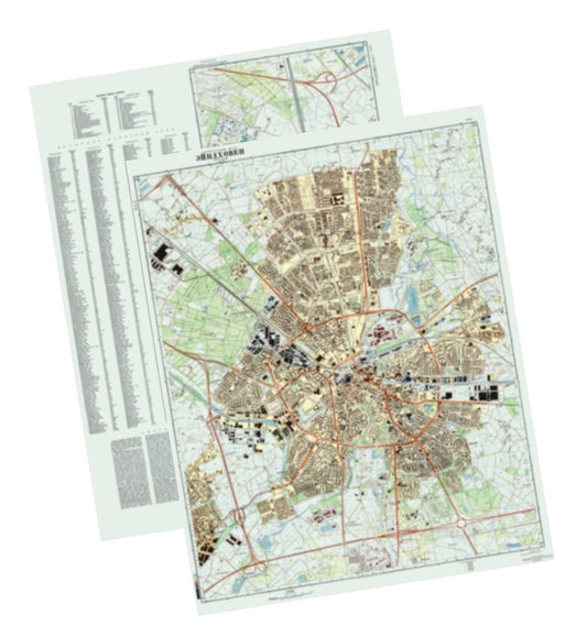 Eindhoven (Netherlands) 2-Sheet Set - Soviet Military City Plans