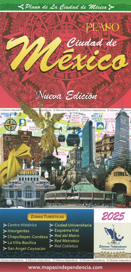 Plano : Ciudad de Mexico - Mexico City Map