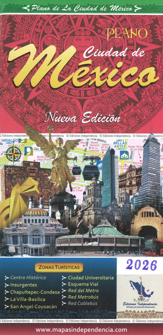 Plano : Ciudad de Mexico - Mexico City Map