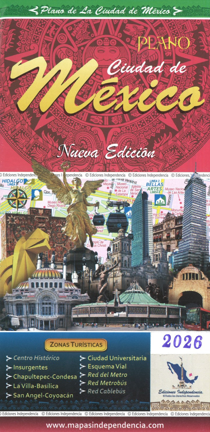 Plano : Ciudad de Mexico - Mexico City Map