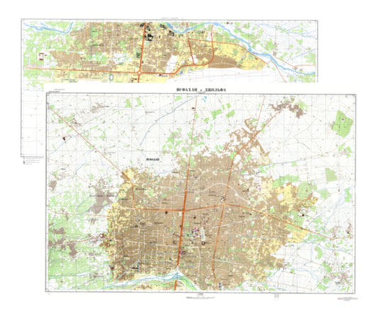 Esfahan (Iran) 2-Sheet Set - Soviet Military City Plans