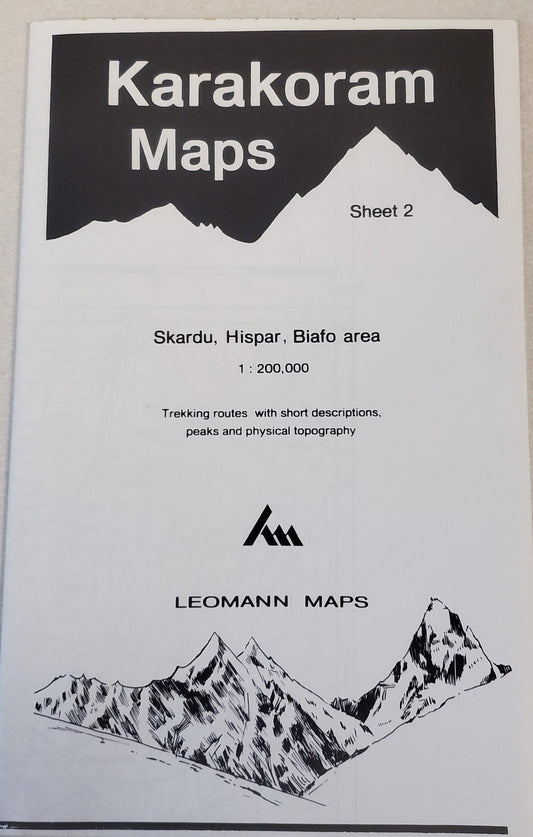 Karakoram Maps Sheet 2: Skardu, Hispar, Biafo Area