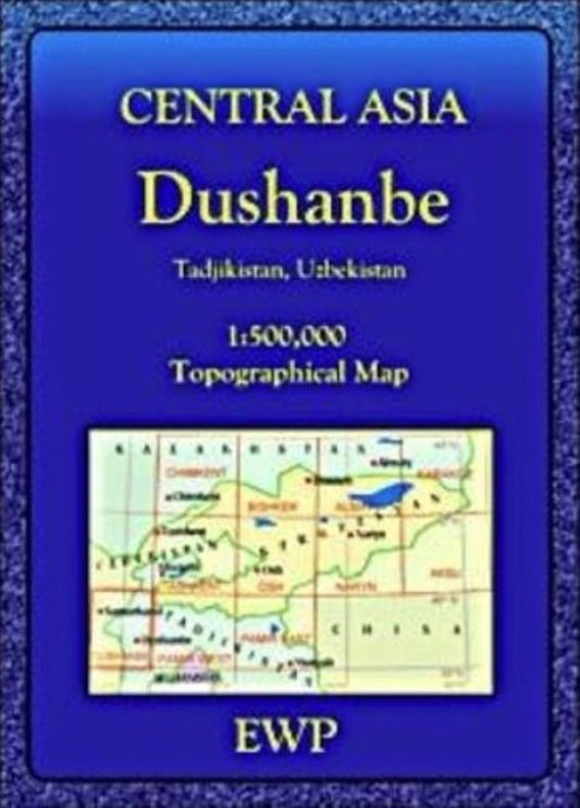 Central Asia Dushanbe Topographic Map
