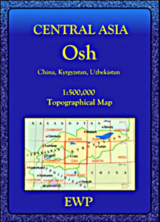 Central Asia : Osh Topographic Map