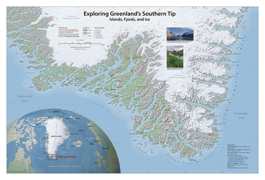 Exploring Greenland's Southern Tip - Laminated