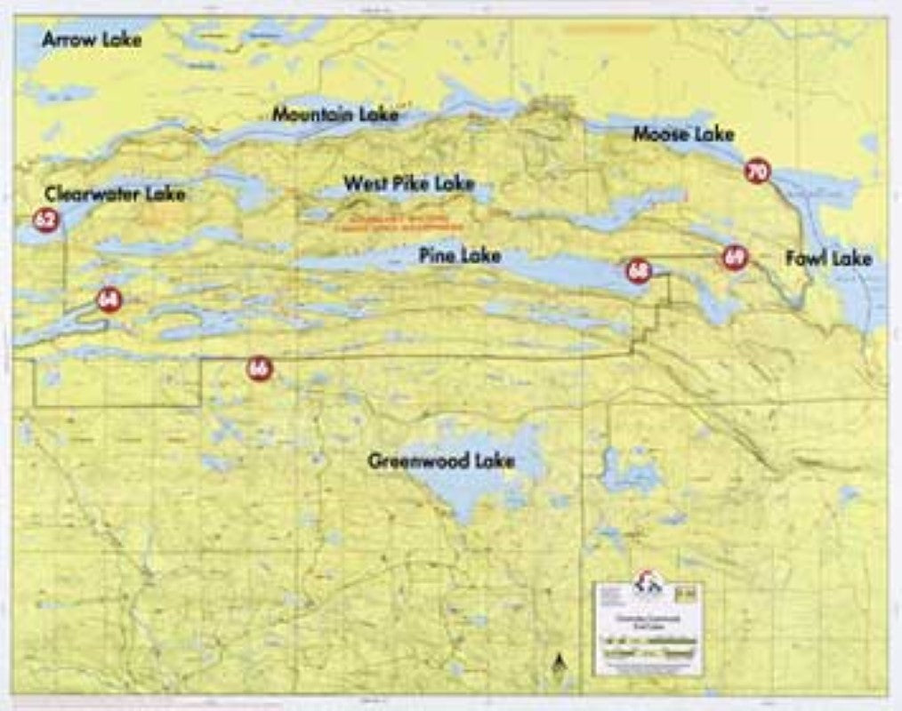 F-14: CLEARWATER LAKE, GREENWOOD LAKE, FOWL LAKE