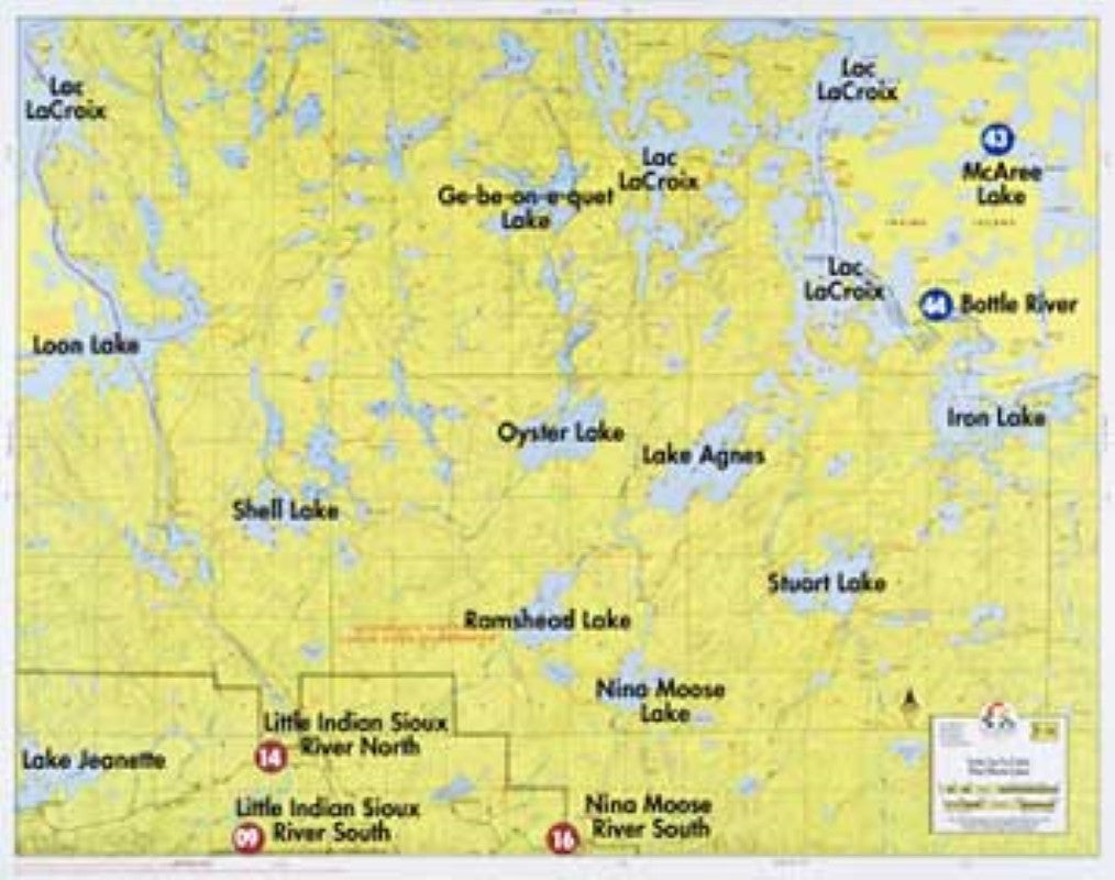 F-16: LOON LAKE, LAC LA CROIX, NINA LAKE, MOOSE LAKE