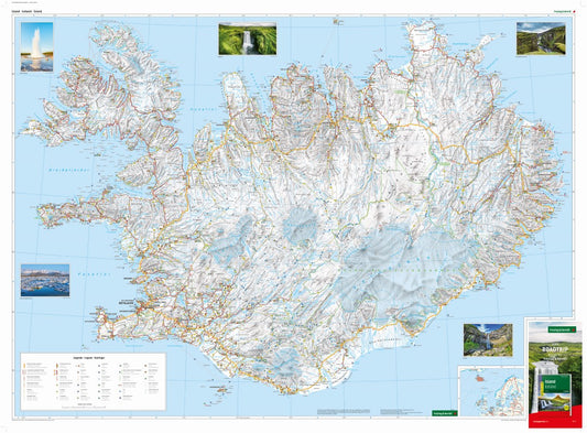 Iceland, 1:400,000 Wall Map