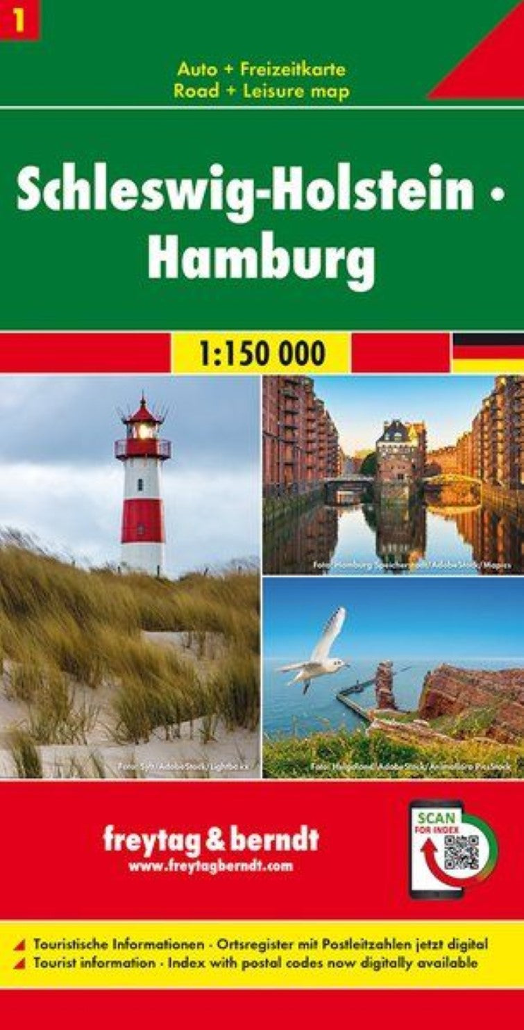 Schleswig -Holstein - Hamburg, road map 1:150,000, sheet 1