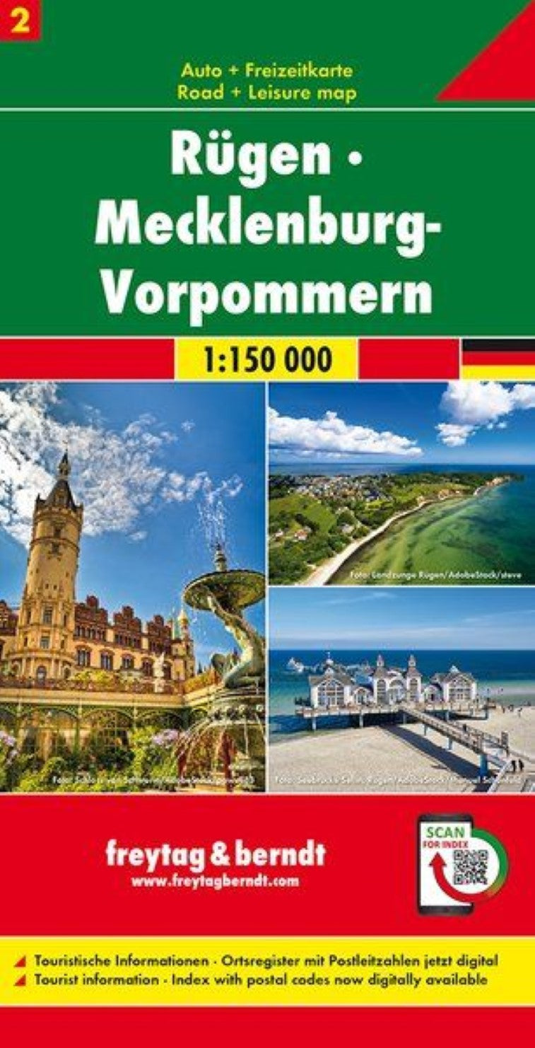 Rügen - Mecklenburg -Vorpmmern, road map 1:150,000, sheet 2