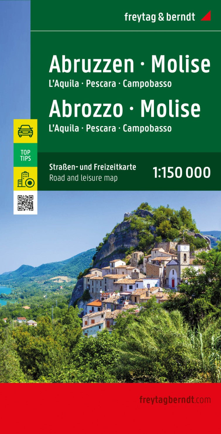 Abruzzo - Molise, street and leisure map 1:150,000
