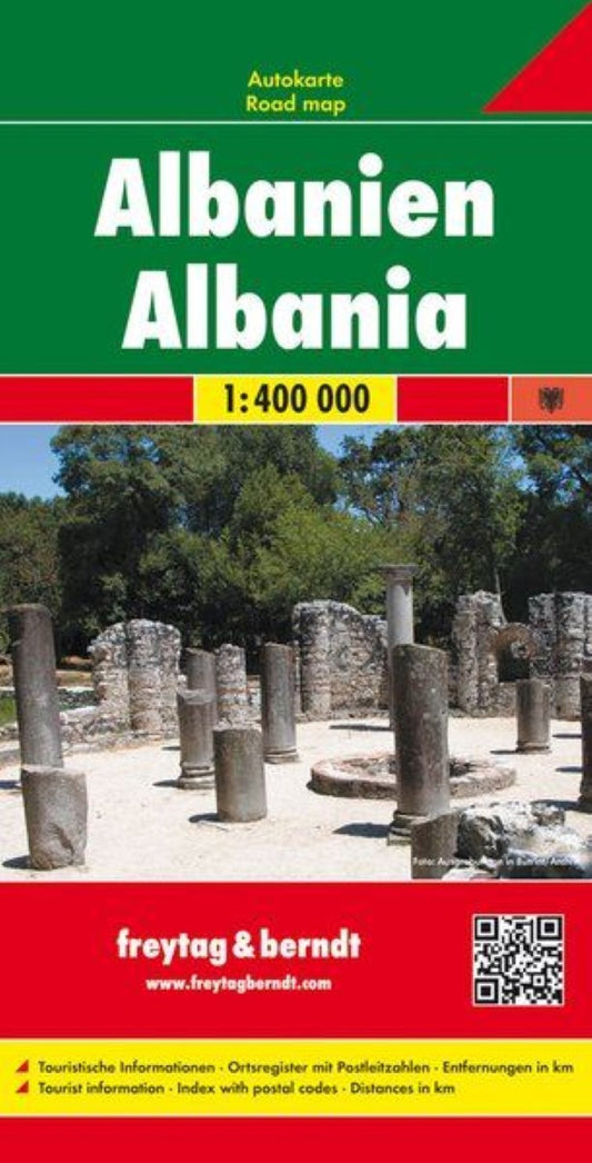 Albania, road map 1:400,000