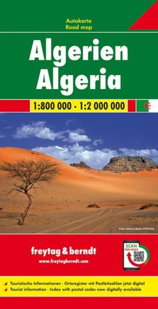 Algerien, Autokarte 1:800.000-1:2.000.000 = Algeria, road map 1:800,000-1:2,000,000