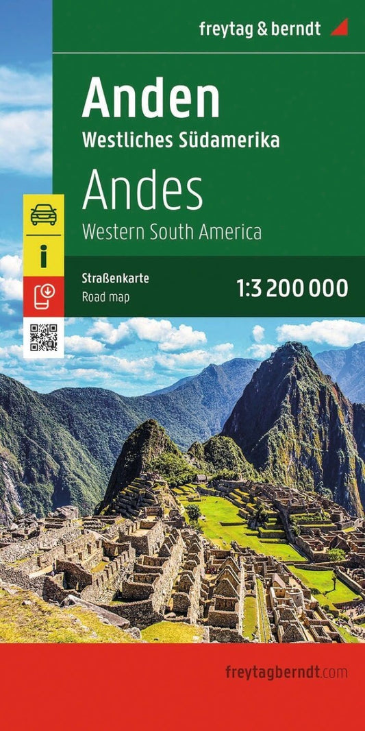 Andes Mountains : Western South America - Road Map