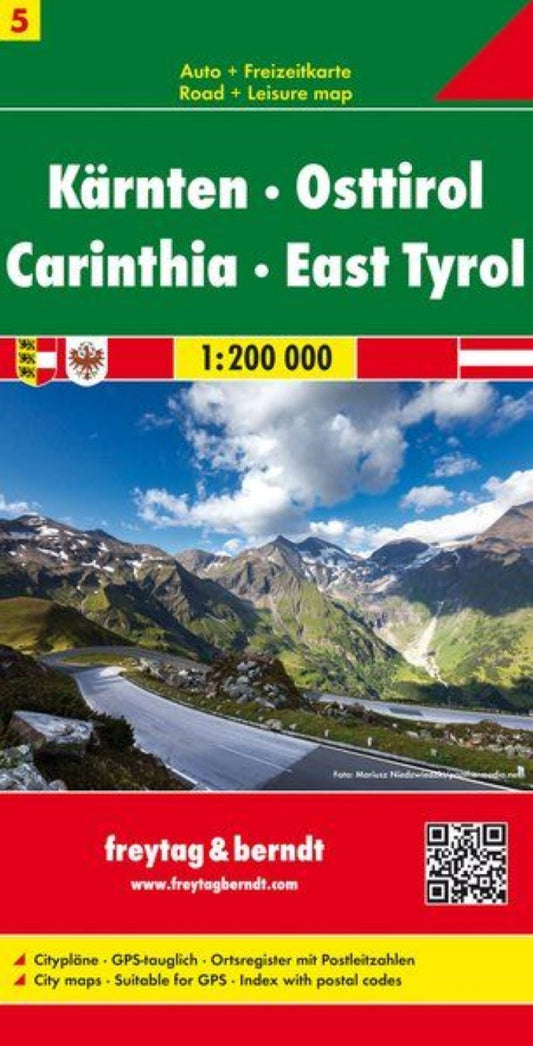 Carinthia - East Tyrol, road map 1:200,000