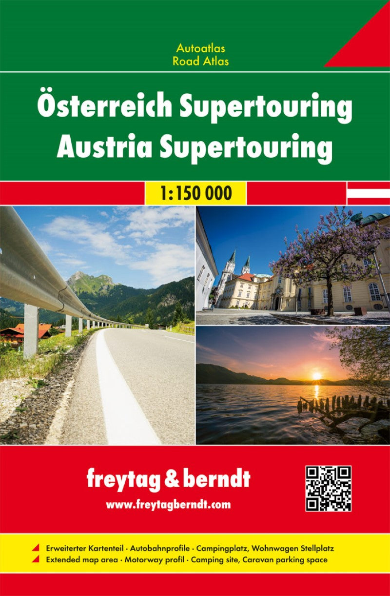 Austria Supertouring Road Atlas 1:150,000