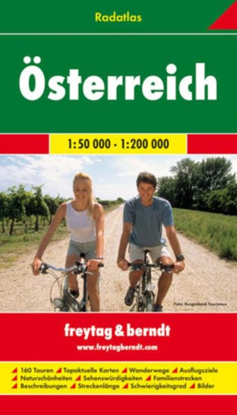 Austria Cycling Atlas, Österreich Radatlas 1:200,000