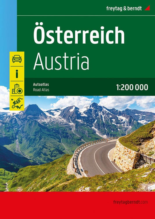 Austria, road atlas 1:200,000