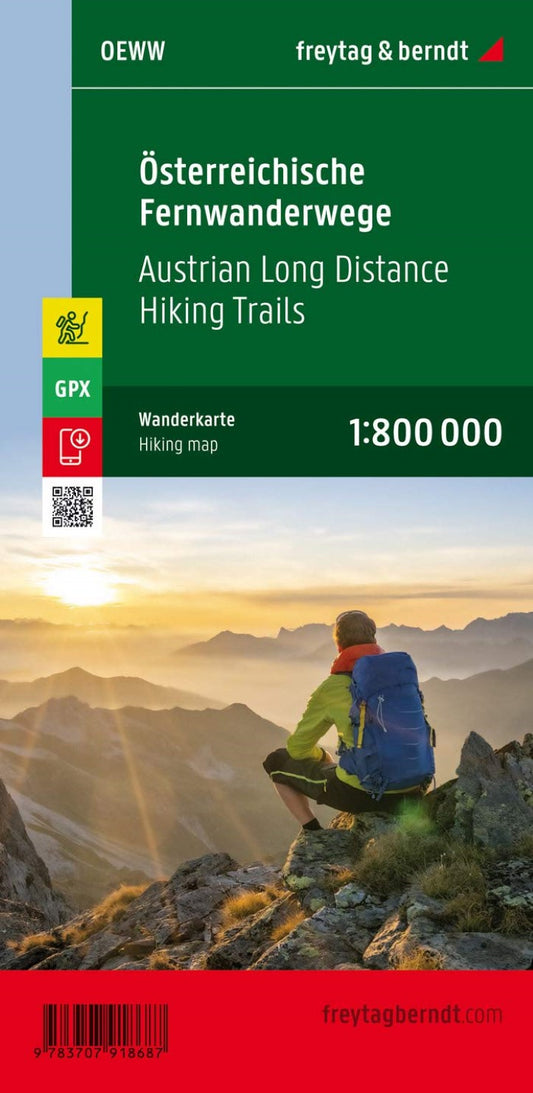 Austria Long Distance Hiking Map