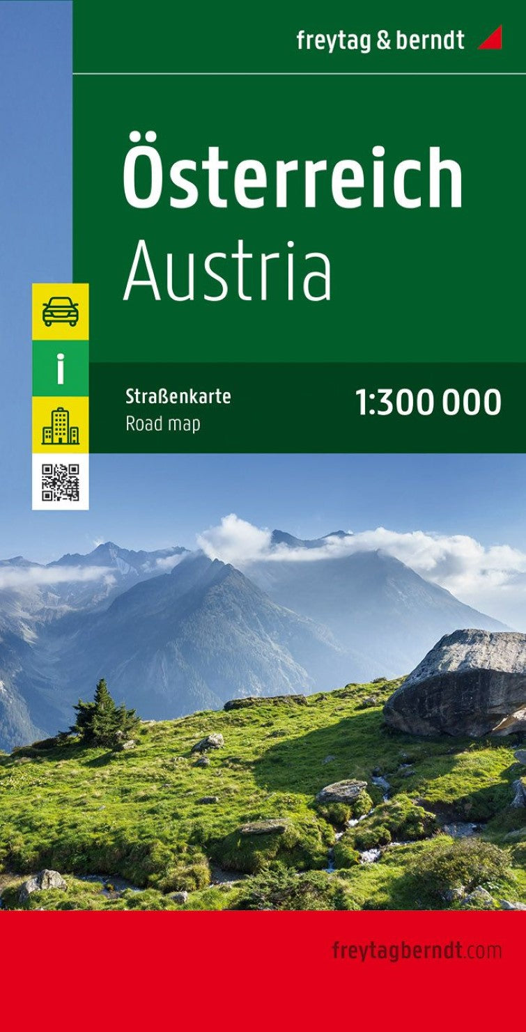 Austria, road map 1:300,000