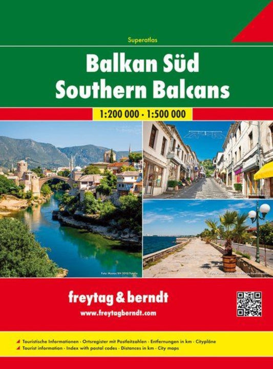 Balkan South, road atlas 1:200,000 - 1:500,000