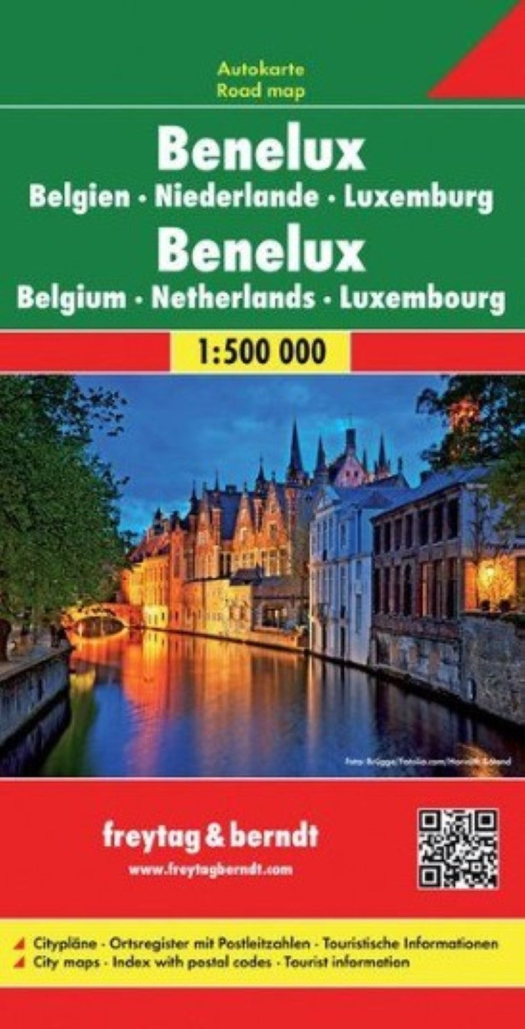 Benelux, road map 1:500,000
