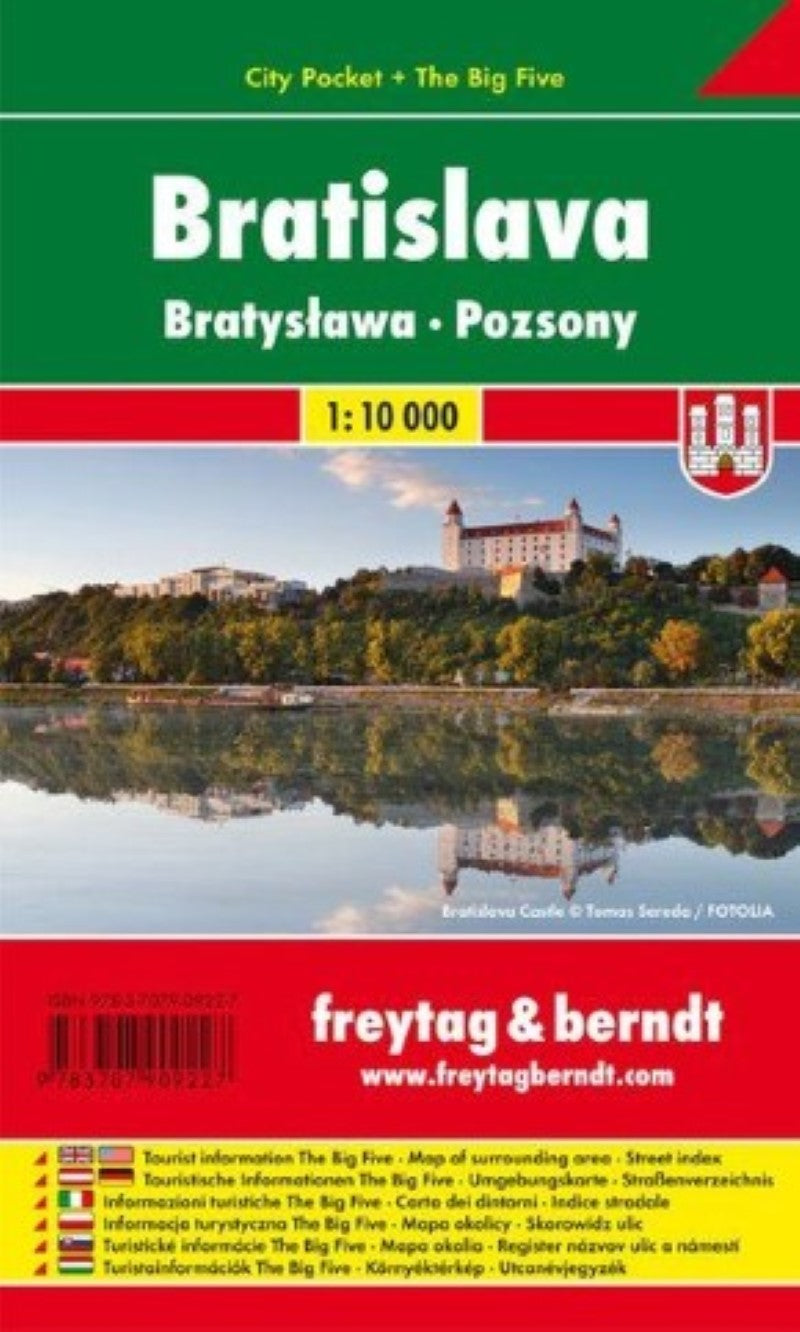 Bratislava, City map 1:10.000, City Pocket map + The Big Five