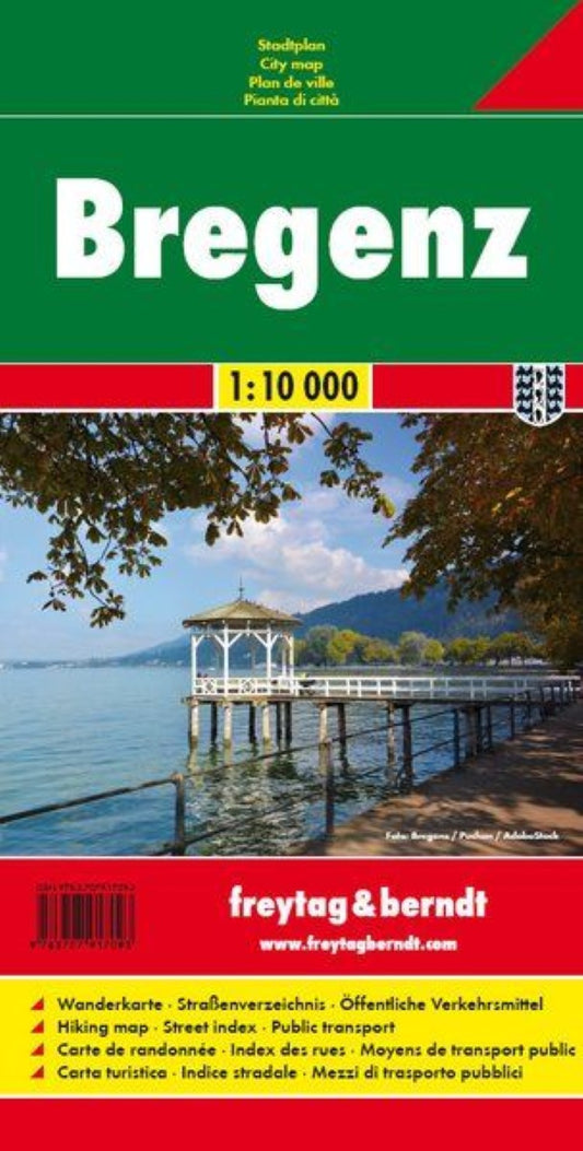 Bregenz, city map 1:10,000
