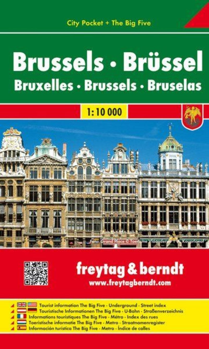 Brussels, city map 1:10,000, City Pocket map + The Big Five