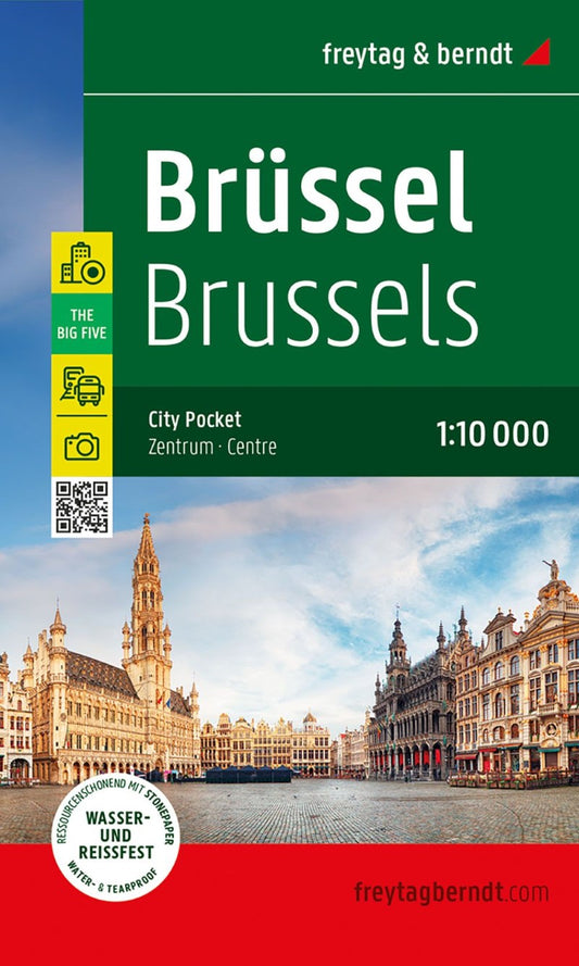 Brussels, City Map 1:10,000, City Pocket Map + The Big Five
