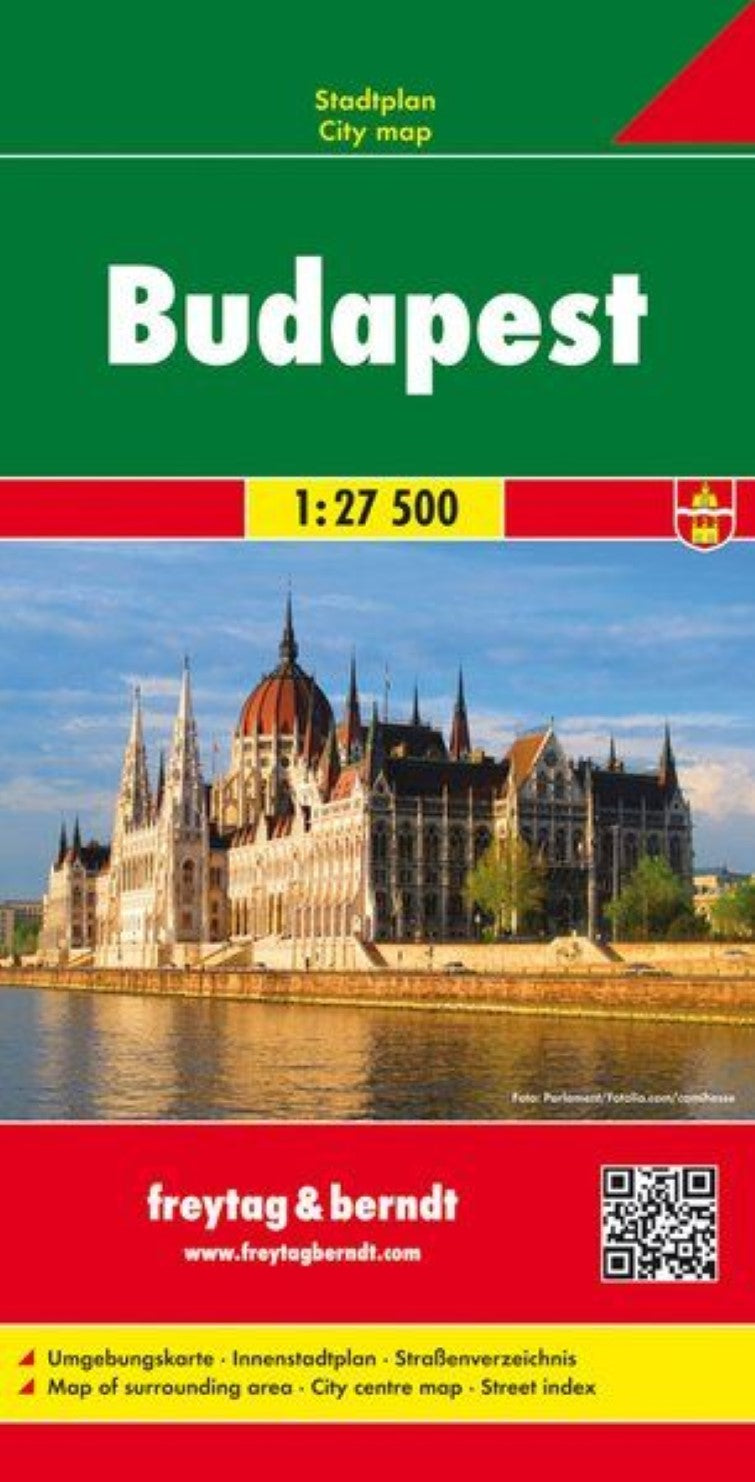 Budapest, city map 1:27,500