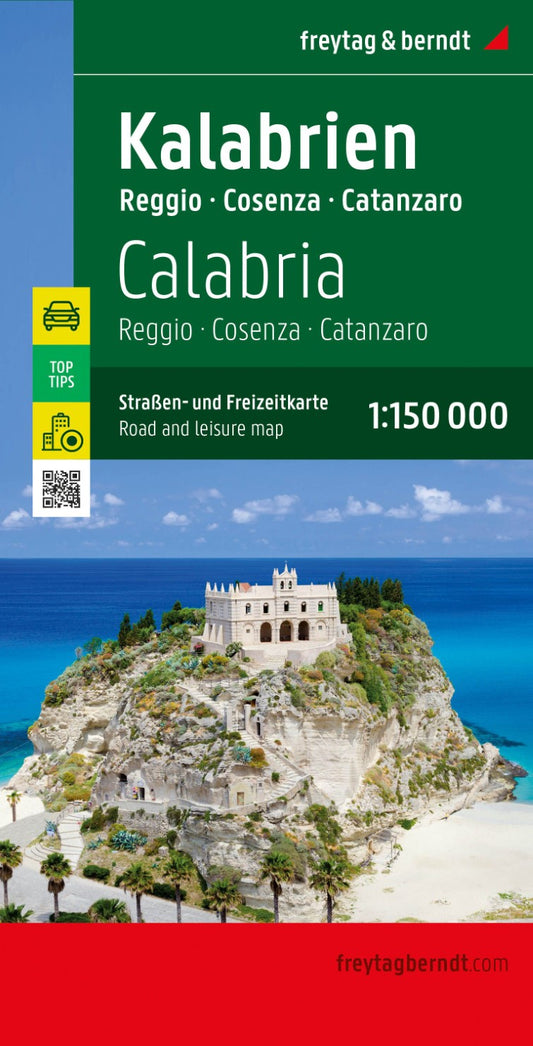 Calabria, road and leisure map 1:150,000