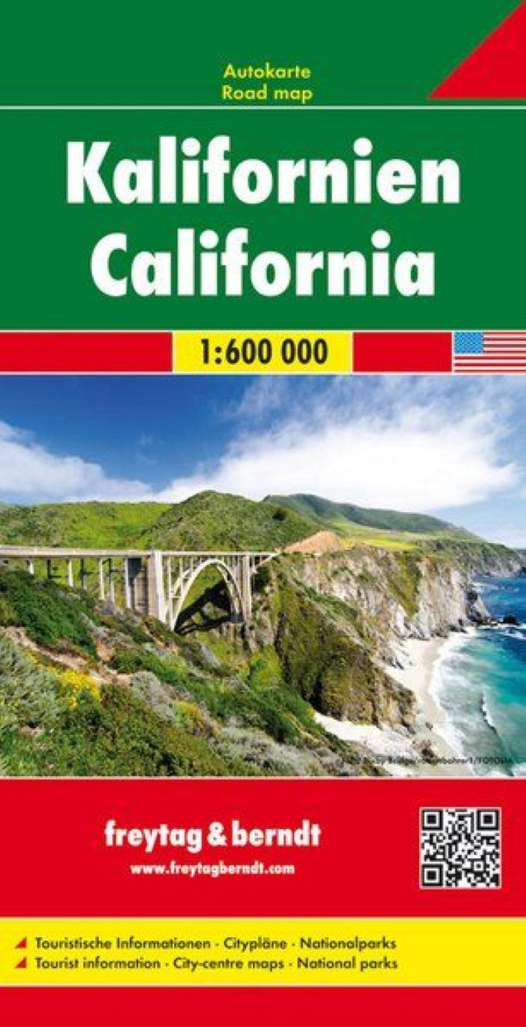 California, road map 1:600,000