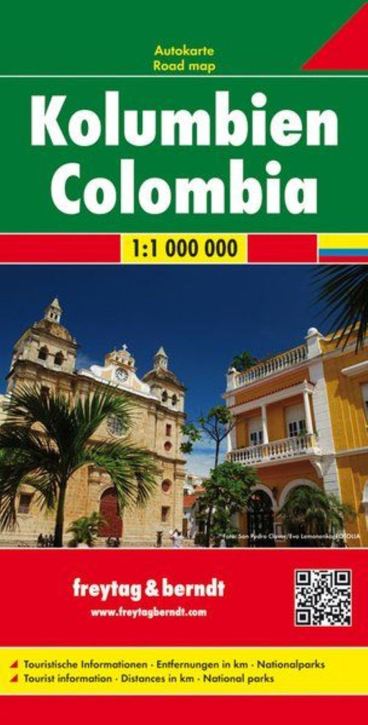 Colombia, road map 1:1 000,000