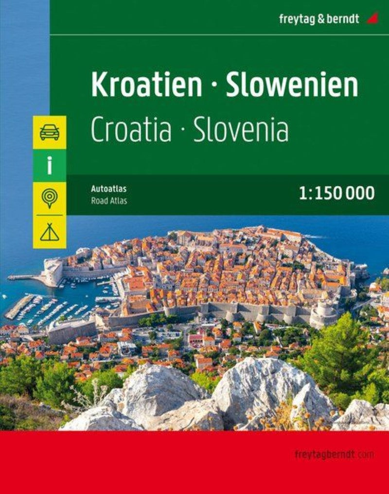 Croatia - Slovenia, road atlas 1:150,000