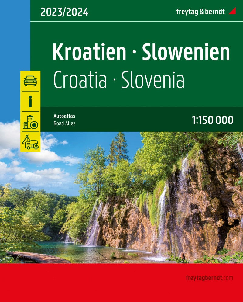 Croatia - Slovenia, road atlas 1:150,000